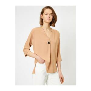 Koton Button Detail Flowy Blouse