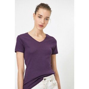 Koton T-Shirt - Purple - Regular fit