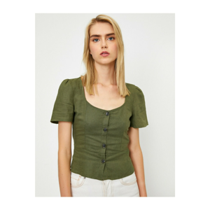 Koton Blouse - Khaki - Regular