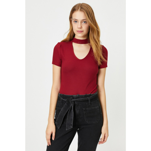 Koton Women Claret Red T-Shirt