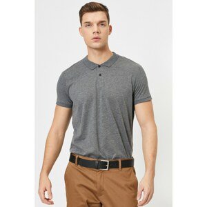 Koton Men's Gray Polo Neck T-Shirt