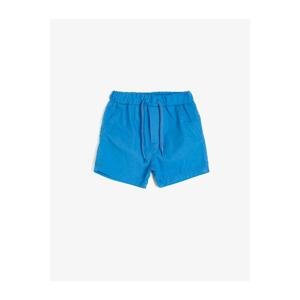 Koton Baby Boy Blue Cotton Shorts With Pocket