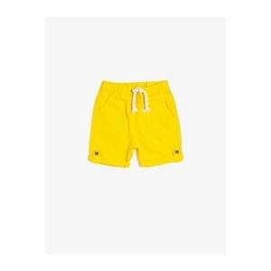 Koton Boy Yellow Cotton Pocket Shorts
