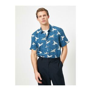 Koton Shirt - Navy blue - Regular