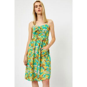 Koton Women's Yellow Patterned Dress