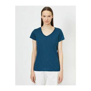 Koton V Neck Comfortable Fit Basic T-Shirt