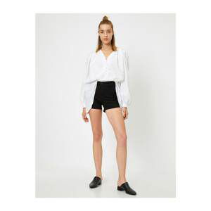 Koton Shorts - Black - Normal Waist