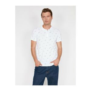 Koton Man White Printed T-Shirt