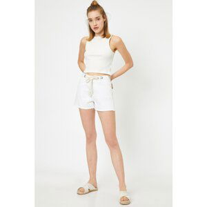 Koton Women's White Shorts & Bermuda