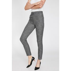 Koton Women Gray Patterned Trousers