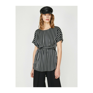 Koton Women Black Striped Blouse