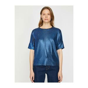 Koton Women's Blue T-Shirt