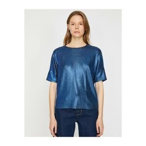 Koton Women's Blue T-Shirt