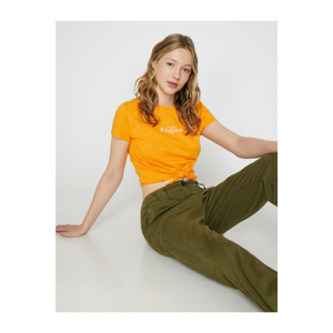 Koton T-Shirt - Orange - Slim