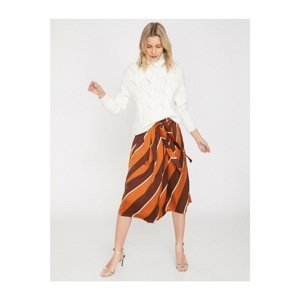 Koton Women Brown Patterned Skirt