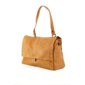 Mustard women´s bag made of ecological leather