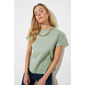Trendyol Knitted Mint Chain T-Shirt