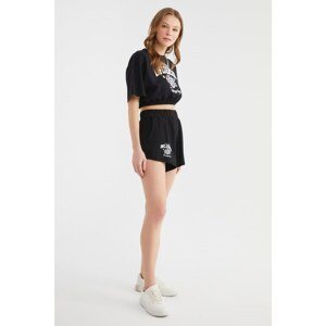 Trendyol Shorts - Black - High Waist