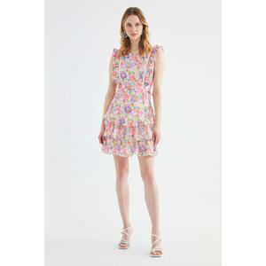 Trendyol Multi Color Back Detailed Ruffled Dress