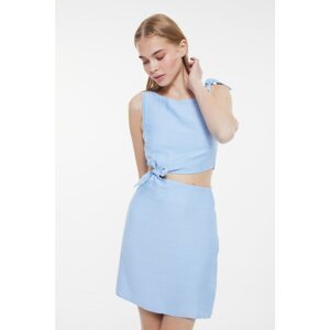 Trendyol Blue Cut Out Detailed Dress