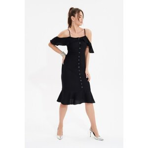 Trendyol Black Shoulder Detail Dress