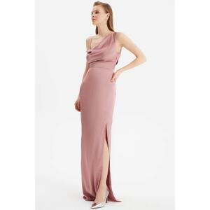 Trendyol Dried Rose Back Detailed Evening Dress & Graduation Gown