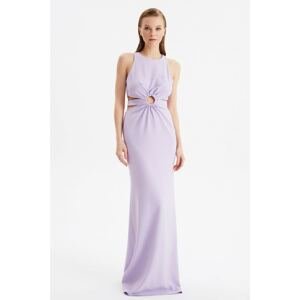 Trendyol Lilac Accessory Detailed Evening Dress & Graduation Gown