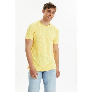 Trendyol Yellow Men's Regular Fit Short Sleeve T-Shirt