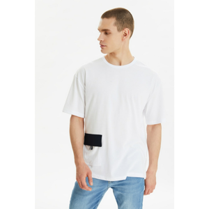 Trendyol White Men's Oversized Short Sleeve T-Shirt