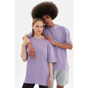 Trendyol Lila Unisex Oversize T-Shirt