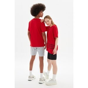 Trendyol Red Unisex Regular Fit T-Shirt