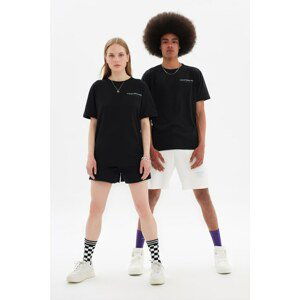 Trendyol Black Unisex Regular Fit T-Shirt