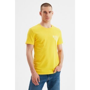 Trendyol Yellow Men's Slim Fit T-Shirt