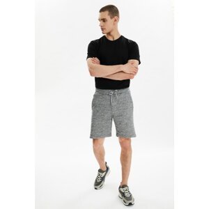Trendyol Gray Men's Regular Fit Melange Shorts & Bermuda