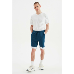 Trendyol Petrol Men's Regular Fit Paneled Shorts & Bermuda