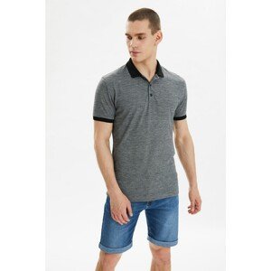 Trendyol Gray Men's Slim Fit Short Sleeve Polo Neck T-shirt