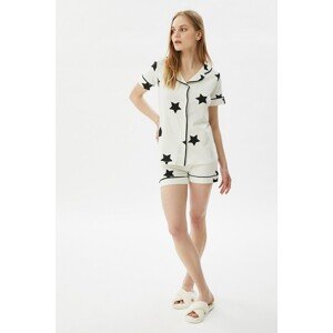 Trendyol Polka Dot Knitted Pajamas Set