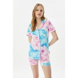 Trendyol Batik Patterned Knitted Pajamas Set