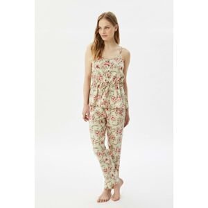 Trendyol Floral Pattern Knitted Pajamas Set