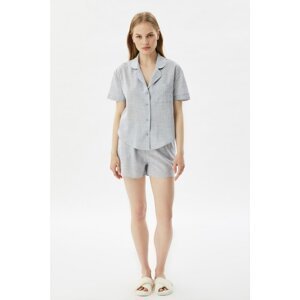 Trendyol Gray Woven Pajamas Set