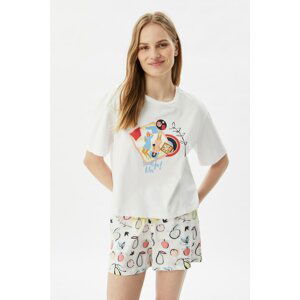 Trendyol Printed Knitted Pajamas Set