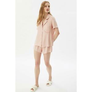 Trendyol Powder Woven Pajamas Set