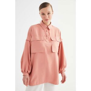 Trendyol Powder Shirt Collar Tunic