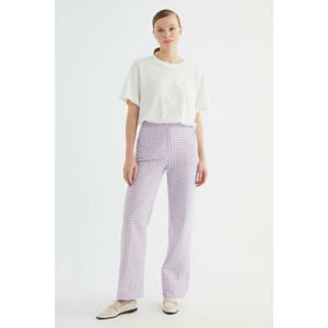 Trendyol Lila Checked Trousers