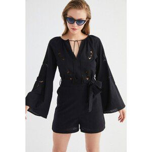 Trendyol Black Tie Detailed Overalls