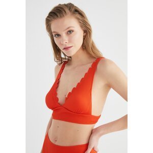 Trendyol Orange Laser Cut Bikini Top