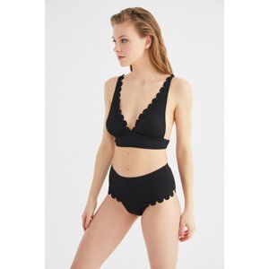 Trendyol Black Laser Cut Bikini Top