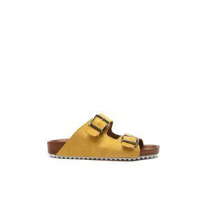 Trendyol Mules - Yellow - Flat