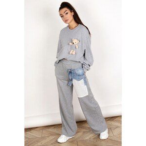 oversize sweatshirt with a teddy bear