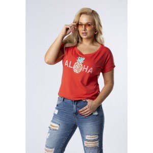 cotton t-shirt with print on the bust